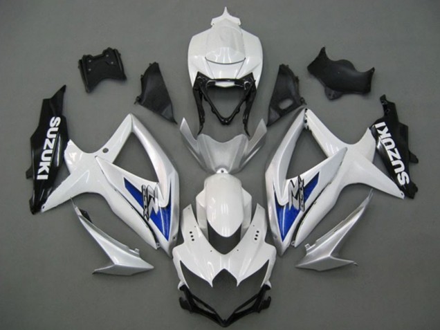 Carena Moto Suzuki GSXR 750 2008-2010 - Bianco Argento Blu Nero