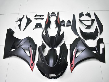 Carena Moto Suzuki GSXR 1000 2017-2024 - Nero Opaco Rosso Fabbrica