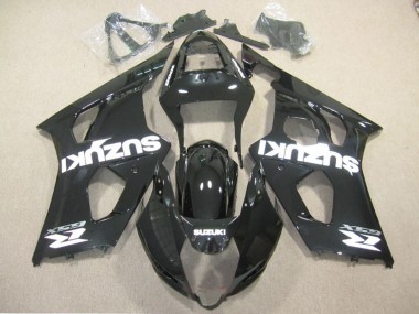 Carena Moto Suzuki GSXR 1000 2003-2004 - Nero Lucido Bianco Decal Fabbrica