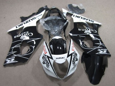 Carena Moto Suzuki GSXR 1000 2003-2004 - Bianco Nero Lucido Corona Extra Motul Fabbrica