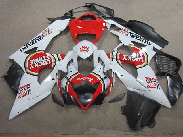 Carena Moto Suzuki GSXR 1000 2005-2006 - Bianco Rosso Lucky Strike Motul