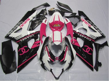 Carena Moto Suzuki GSXR 1000 2005-2006 - Bianco Rosa Nero Chanel Fabbrica