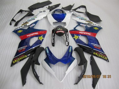 Carena Moto Suzuki GSXR 1000 2005-2006 - Blu Bianco Rosso Nero Rockstar Fabbrica