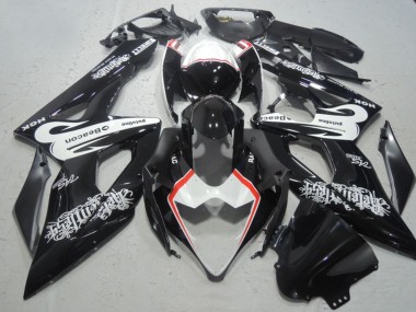 Carena Moto Suzuki GSXR 1000 2005-2006 - Nero Lucido Bianco Rosso Faro Fabbrica