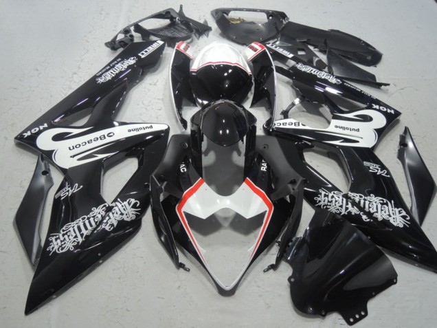 Carena Moto Suzuki GSXR 1000 2005-2006 - Nero Lucido Bianco Rosso Faro