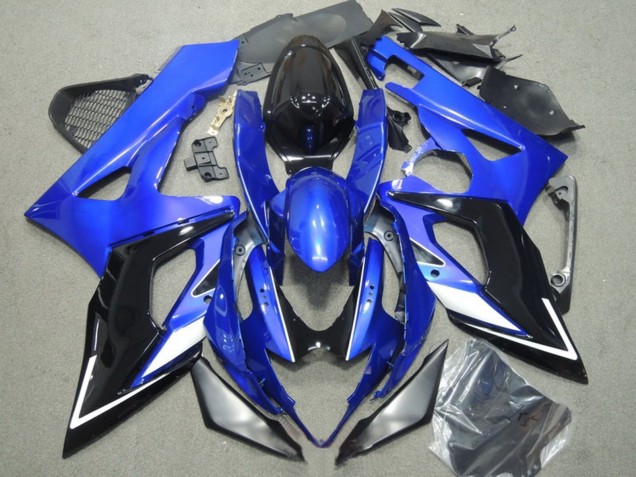 Carena Moto Suzuki GSXR 1000 2005-2006 - Blu Bianco Argento Nero