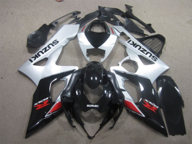 Carena Moto Suzuki GSXR 1000 2005-2006 - Nero Lucido Argento Rosso