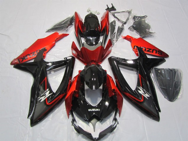 Carena Moto Suzuki GSXR 1000 2007-2008 - Nero Lucido Rosso