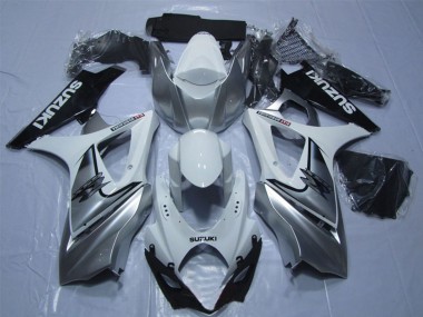 Carena Moto Suzuki GSXR 1000 2007-2008 - Bianco Argento Nero Fabbrica