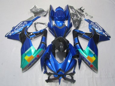 Carena Moto Suzuki GSXR 1000 2007-2008 - Blu Verde Nero JOMO Fabbrica