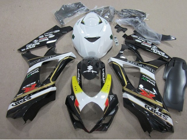 Carena Moto Suzuki GSXR 1000 2007-2008 - Bianco Giallo Rosso Nero