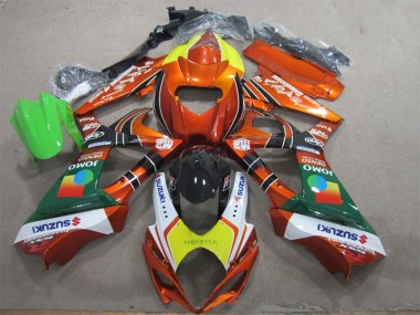 Carena Moto Suzuki GSXR 1000 2007-2008 - Arancia Giallo Bianco Rosso Verde Mostro Fabbrica