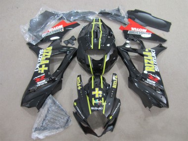 Carena Moto Suzuki GSXR 1000 2007-2008 - Nero Lucido Giallo Rosso Rizla Fabbrica