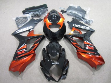Carena Moto Suzuki GSXR 1000 2007-2008 - Nero Lucido Arancia Fabbrica