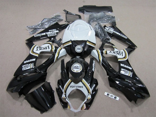 Carena Moto Suzuki GSXR 1000 2007-2008 - Bianco Nero Lucky Strike Motul