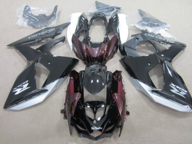 Carena Moto Suzuki GSXR 1000 2009-2016 - Nero Lucido Argento Fabbrica