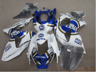 Carena Moto Suzuki GSXR 1000 2009-2016 - Bianco Blu Lucky Strike Motul Fabbrica