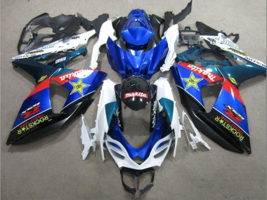 Carena Moto Suzuki GSXR 1000 2009-2016 - Bianco Blu Rosso Nero Rockstar Fabbrica