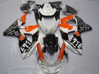 Carena Moto Suzuki GSXR 1000 2009-2016 - Bianco Arancia Nero Luminoso Logic Fabbrica