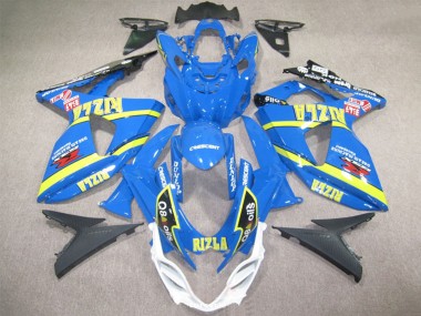 Carena Moto Suzuki GSXR 1000 2009-2016 - Blu Giallo Rizla Q8 Oils Fabbrica