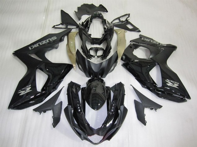 Carena Moto Suzuki GSXR 1000 2009-2016 - Nero Lucido Argento Decal
