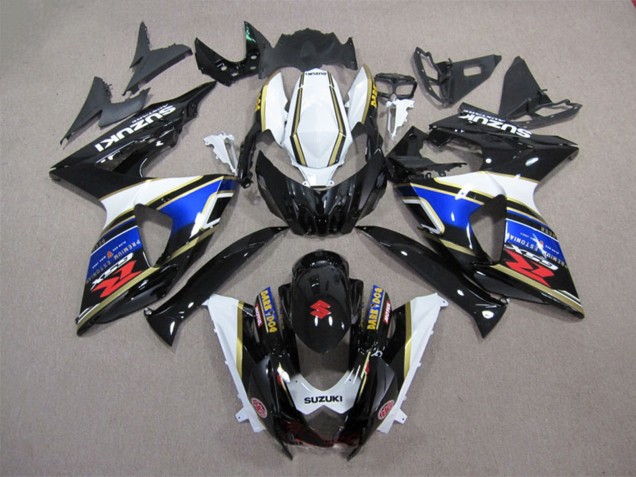 Carena Moto Suzuki GSXR 1000 2009-2016 - Bianco Blu Nero Dark Dog