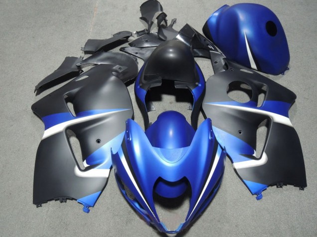 Carena Moto Suzuki GSXR 1300 Hayabusa 1996-2007 - Blu Bianco Nero Opaco