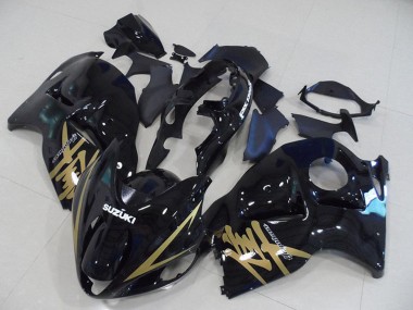Carena Moto Suzuki GSXR 1300 Hayabusa 1996-2007 - Nero Lucido Oro Decal Fabbrica