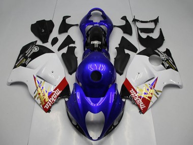 Carena Moto Suzuki GSXR 1300 Hayabusa 1996-2007 - Blu Bianco Fabbrica