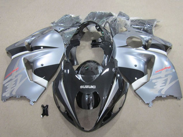 Carena Moto Suzuki GSXR 1300 Hayabusa 1996-2007 - Nero Opaco Argento