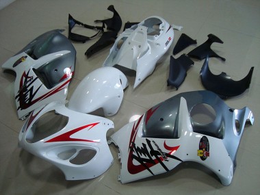 Carena Moto Suzuki GSXR 1300 Hayabusa 1996-2007 - Bianco Rosso Grigio Opaco Fabbrica