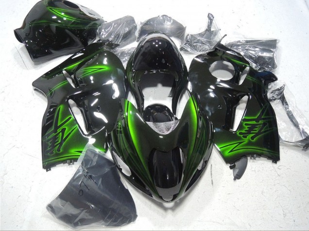Carena Moto Suzuki GSXR 1300 Hayabusa 1996-2007 - Nero Lucido Verde