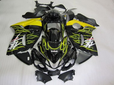 Carena Moto Suzuki GSXR 1300 Hayabusa 2008-2020 - Nero Lucido Giallo Fiamma Fabbrica