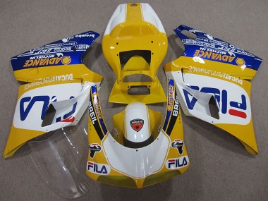 Carena Moto Ducati 748 1993-2005 - Giallo Bianco Blu Fila Fabbrica