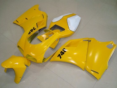 Carena Moto Ducati 748 1993-2005 - Bianco Giallo Fabbrica