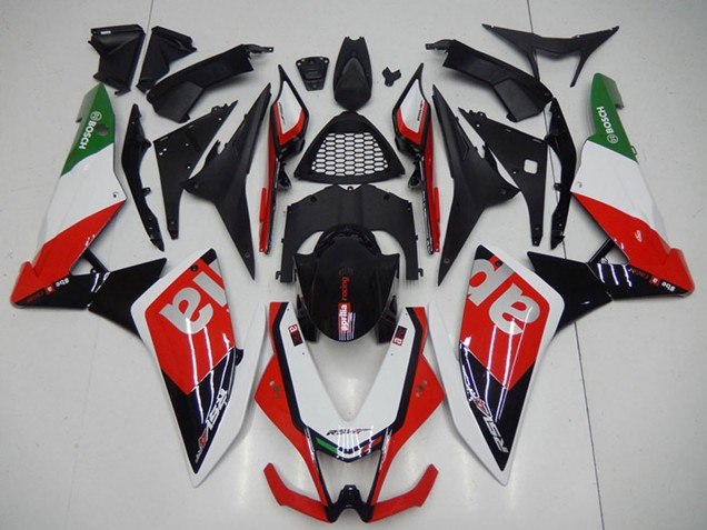 Carena Moto Aprilia RSV4 1000 2009-2015 - Nero Rosso Bianco