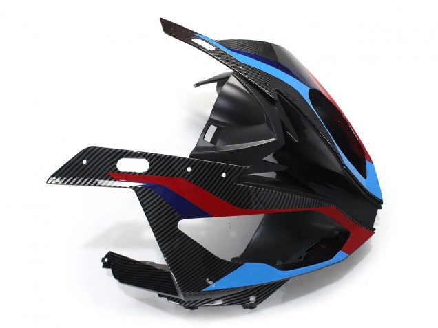 Carena Moto BMW S1000RR 2015-2016 - Blu Rosso Fibra di Carbonio