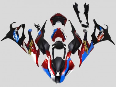Carena Moto BMW S1000RR 2019-2022 - Nero Blu Rosso Oro Stile di Corsa Fabbrica