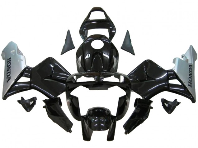 Carena Moto Honda CBR600RR 2003-2004 - Argento Nero Lucido