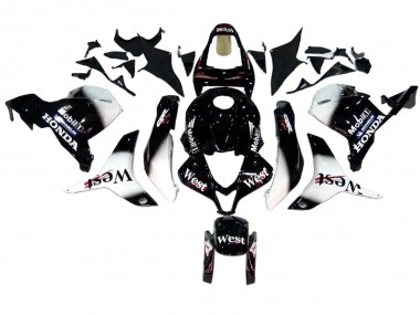 Carena Moto Honda CBR600RR 2009-2012 - Nero Lucido Bianco West Fabbrica
