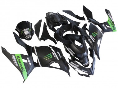 Carena Moto Kawasaki EX400 2018-2024 - Nero Opaco Verde Mostro Showr Nevicare Fabbrica