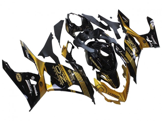 Carena Moto Kawasaki EX400 2018-2024 - Oro Nero Lucido
