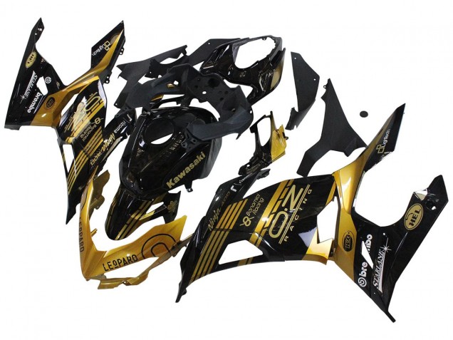 Carena Moto Kawasaki EX400 2018-2024 - Oro Nero Lucido