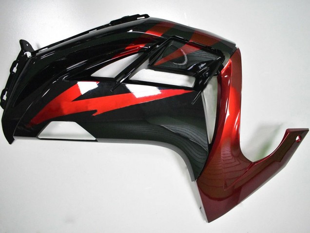 Carena Moto Kawasaki EX650 2012-2016 - Rosso Nero Lucido