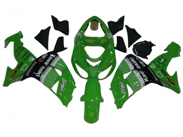 Carena Moto Kawasaki ZX10R 2006-2007 - Verde Bianco Nero Elf