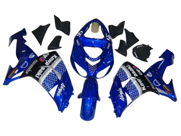 Carena Moto Kawasaki ZX10R 2006-2007 - Blu Bianco Nero Elf