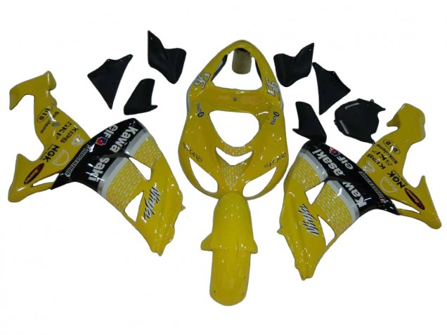 Carena Moto Kawasaki ZX10R 2006-2007 - Giallo Argento Nero Elf