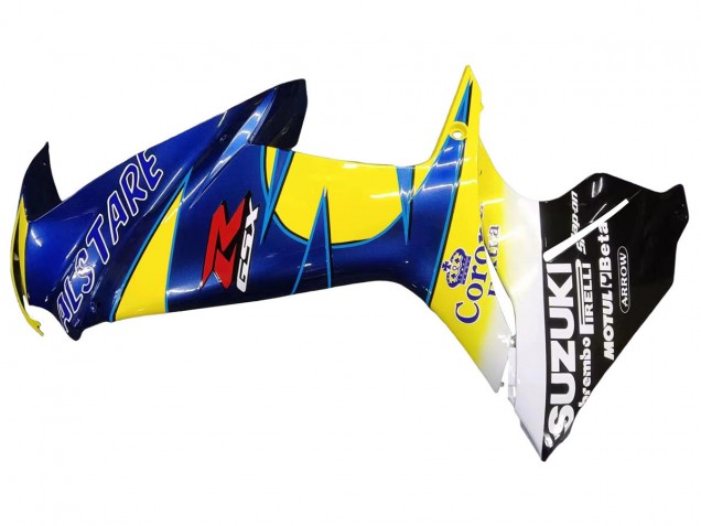 Carena Moto Suzuki GSXR 600/750 2011-2024 - Giallo Blu Bianco Nero Corona Extra Alstare