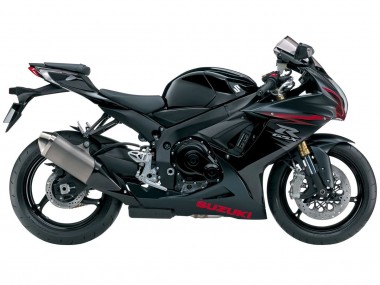 Carena Moto Suzuki GSXR 600/750 2011-2024 - Nero Opaco Rosso Fabbrica
