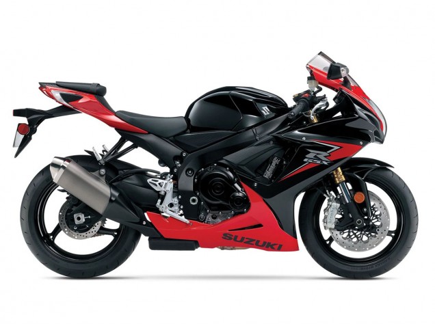 Carena Moto Suzuki GSXR 600/750 2011-2024 - Rosso Nero Lucido